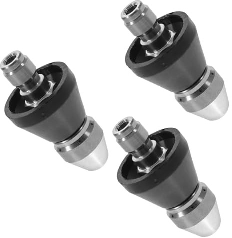 TOYANDONA 3 Piezas Boquilla de Limpieza de Inoxidable Desatascar Tuberías Accesorio de Presión Compatible con Mayoría de Desagües