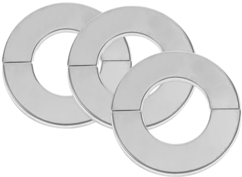 Placas de Cubierta de Plomería de Acero Inoxidable para Pared, 3 Piezas