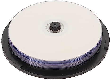 Culnflun Disco en Blanco DVD R, Soporte grabable 16X de 4,7 GB, Disco de Almacenamiento Digital Multiusos para Archivo de Fotos y Archivos de vídeos Musicales (10 Uds.)