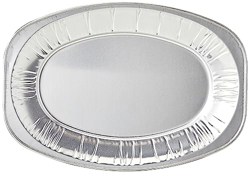 Foil Trays 14 Inch - Sandwich Platter Trays, Ideal for Catering and Events - Durable Serving Platter for Parties and Gatherings, Aluminium foil Trays (Pack of 10)