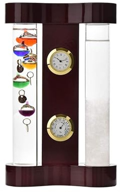 Galileo Thermometer & Storm Glass Display 18cm