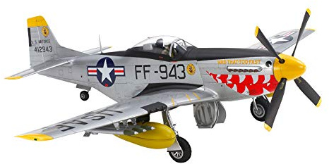 TAMIYA 603281:32 N.A. F-51D Mustang Korea - originalgetreue Nachbildung, Plastik Bausatz, Basteln, Modellbausatz, Zusammenbauen, unlackiert, Mehrfarbig