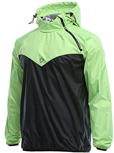 scosao Chaqueta Trajes de Sudoracion Hombre Pérdida de Peso Gimnasio, Sauna Traje Chaqueta para Gimnasio Boxeo Ejercicios de Adelgazamiento Levantamiento de Pesas,Green,XXXX