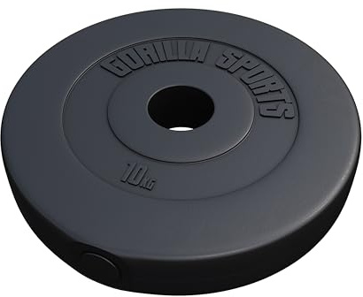 GORILLA SPORTS® Disques de Poids - Olympiques, Individuel/Ensemble, 1,25kg, 2,5kg, 5kg, 10kg, 15kg, 30kg Poids, Ø 50mm - Disques d'Haltères, Ensemble de Plaques, Musculation, Fitness, Haltérophilie