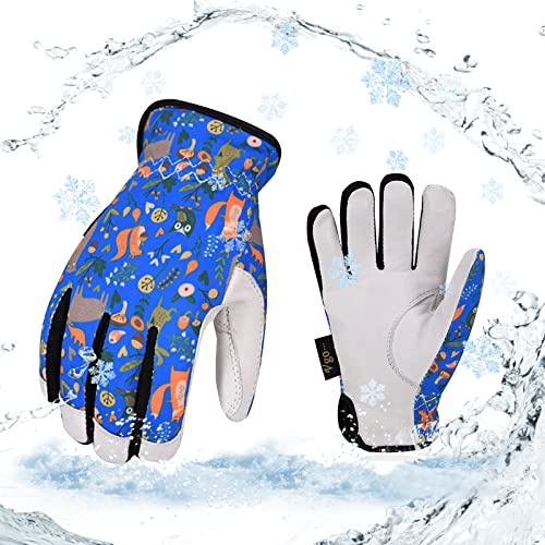 Vgo... 3-8 Jahre Kinder 32℉ oder mehr 3M Thinsulate C40 gefüttert Winter leichte Wasserabweisende Arbeitshandschuhe (GA9636FW)