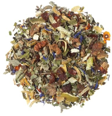 TEA SHOP - Infusión Valeriana Garden 100g - 50 Tazas - Infusión a Granel - De Frutas, Flores y Plantas, Relajante - Propiedades naturales: Promueve sueño reparador y calma la mente