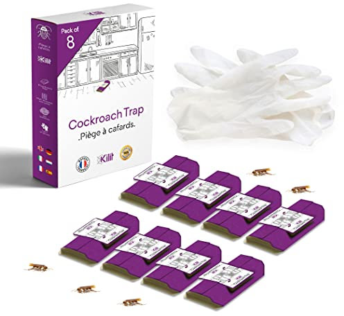 KALIGEN® ✮ Kakerenfallen ✮ | Komplettset | Professionelle Kakerlaken, Abwehr ohne Insektizid, klebrige Falle | 100% natürlich gegen Schaben und Ameisen (8)