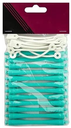 GLAMSA 12 perming rods – Curling hairdressing – DIY tool for hair styling – Hair curling with zero heat damage – Ideal for home or salon use – (Green 5MM)