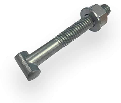 M12 x 85mm T Tee Bolt Nut & Washer Set Scaffold Fitting Zinc, Longer Replacement for Scaffolding Couplers (25)