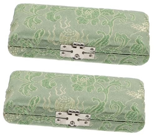 ABOOFAN 2stücke Oboe Schilfrohr Aufbewahrungsbox Seidenbezug Atmungsaktive Reisetasche Für Oboenrohre Kompakte Und Langlebige Schilfrohr-box Mit Belüftungslöchern Für Optimale