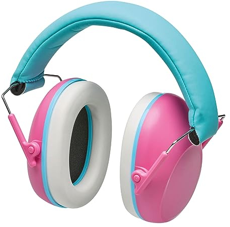 Gebol Kapselgehörschutz Safety Kids Comfort | bequeme Kinder Lärmschutz Kopfhörer | zusammenklappbare Ohrenschützer | Autismus, Konzert, DIY | Junge, Mädchen | Größe universal | rosa, blau | 1 Stück