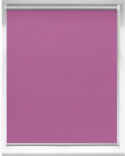 Doppelrollo Klemmfix Ohne Bohren 80 x 100 cm Sonnenschutz Blickdicht Rollade Rollo Jalousie Höhe Stufenlos Verstellbar für Fenster & Tür, Rosa