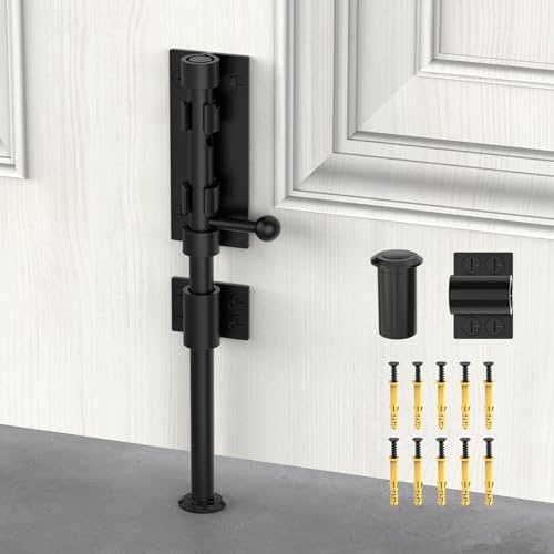 Zylinderriegel, Schiebetürriegel, Türriegel, Hardware, robust, massives 304 Edelstahl, Stahltürschloss für Zaun/Holz/Scheunentür/Hoftür/Innentürriegel