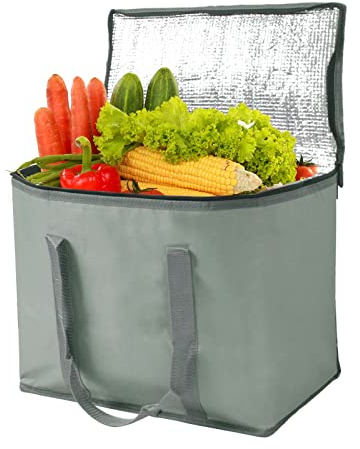 LeGDOr Weiche Kühltasche, isolierte Picknick-Lunchtasche mit großem Fassungsvermögen, Faltbare Thermo-Lebensmittelliefertasche, Einkaufstaschen für Lebensmittel