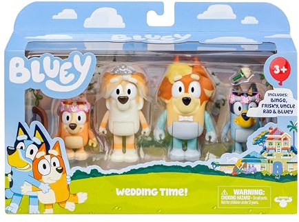Bluey Figura de Tiempo de Boda (4 Unidades)