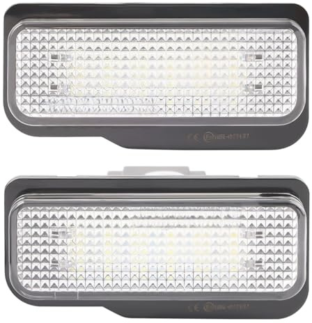 AUTOXBERT LED Kennzeichenbeleuchtung Für Mercedes Benz S203 W211 C219 R171 SLK, 6000K LED Kennzeichenbeleuchtung 2 Stück Plug & Play