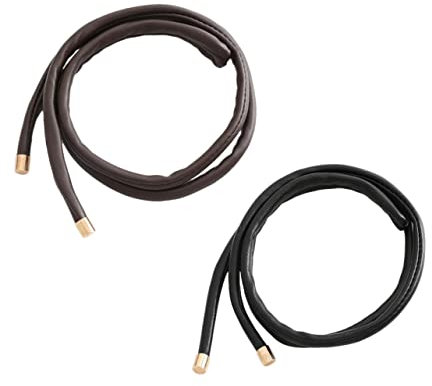 Beatifufu 2stücke Leder Haarband Für Pferdeschwanz Verstellbares Stirnband Haargummihalter Für Frauen Zum Befestigen Von Zöpfen Und Frisuren Langlebiges Design
