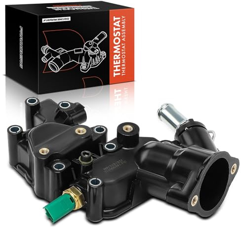 Frankberg Termostato de refrigerante carcasa del termostato 103°C | Compatible con: Xsara N1, Bipper AA, 206 Furgoneta, Berlingo/Berlingo Primer monovolumen GFK GJK MF, 307 Descanso 3E