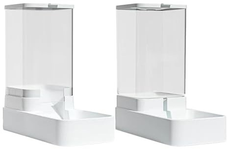 2Stk Automatisches Futter- Und Wasserspender Für Hunde, Katzen - Automatischer Futterspender Katze | Ohne Strom, Reisefutterspender Katzen Wasserspender | Für Kleine, Mittelgroße Und Große Haustiere