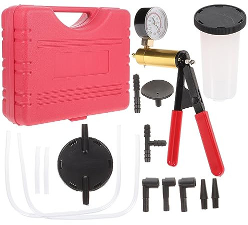 iplusmile Manuelles Vakuum-kit Mit Vakuummeter Und Werkzeugen Für Auto Bremsenlüften Vakuumpumpen-testwerkzeug