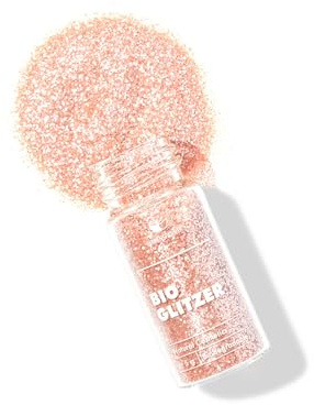 Birkenspanner Bio-Glitzer | Biologisch Abbaubar | Plastikfrei | Einfach auftragen | Lange glänzen | Made in Germany | 5g Fine | Prince Peach