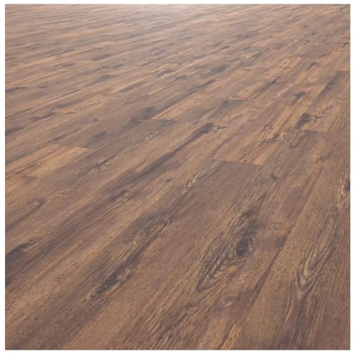 HORI Klick Hartvinylboden Rigid SPC Landhausdiele Holzoptik - Klick-Vinyl mit Trittschalldämmung - schwimmende Verlegung - - 122 x 18 x 0,5 cm - 2,2 m² - 10 Dielen