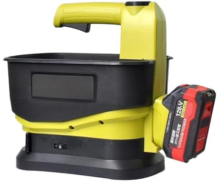 Ronyme Spandiconcime Elettrico Portatile, spandiconcime Senza Fili, Riutilizzabile, Leggero, Strumento per piantare Semi, spandiconcime