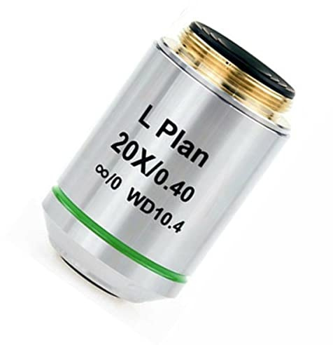 Mikroskop Mikroskop Infinity Plan Objektiv Langer Arbeitsabstand Infinity Plan Objektiv 2,5X 5X 10X 20X 50X 100X Metallurgisches Mikroskop Zubehörteile Linse(20X)