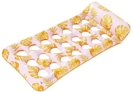 Lnhgh Piscine île de natation avec bain de soleil, gonflable et pliable, île flottante pour homme et femme, lac, fête à la piscine