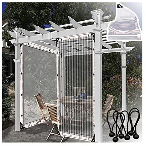 VagxTbs Tende per Porte da Garage Telo Antistrappo Multiuso Rinforzato Durevole Pieghevole per Pergola,Camera,Veranda,Patio Personalizzabile (3x2m/9.84x6.56ft)