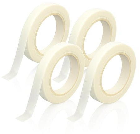 4 Rollos Cinta Adhesiva De Doble Cara Cinta Autoadhesiva Para Costura 6 Mm X 25 M,Bricolaje, Accesorios, Papel, Foto, Moda, Tela, Celo Doble Cara Para Manualidades