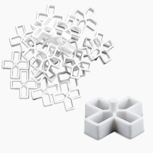 Distanziatori per piastrelle da 10 mm, ShiningUU 200 pezzi, a forma di croce, distanziatori per pavimentazione di patio, terrazze e rivestimenti a parete, distanziatori universali per lastre di