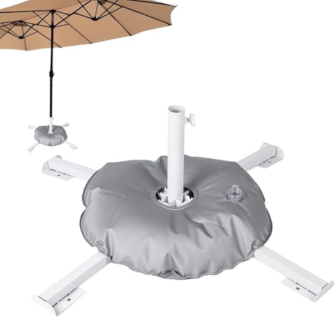 Supporto per ombrellone da patio, base per trasformando lo spazio esterno con una base di peso 'ombrellone progettata per essere realizzata in ferro pesante e PVC per il mercato, questa base