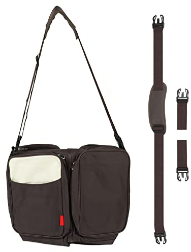 Aoaoy Foldbar Baby Rese Byte Väska med Löstagbar Rem, Bärbar Spädbarn Sovsäck Baby Blöja Förvaring Korg Bärbar Spädbarn Bassinet för Nyfödd Stor Kapacitet för Camping (Brown)