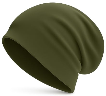 DANAEST Beanie Mütze Damen Herren Baumwolle Jersey dünn Übergangsmütze