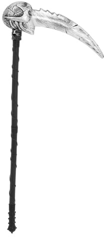 Healeved Healeved Accesorio De Hoz De Halloween Realista Y Ligero Guadaña Desmontable para Fiesta Cosplay Disfraz Adultos Y NiñOs 32.7 Pulgadas