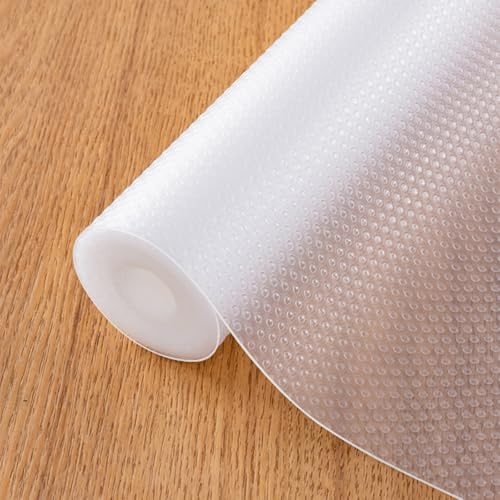 Antirutschmatte Schubladen Küche Schubladen Einlagen – Schubladenmatte rutschfeste Einlagen für Schrankpapier und Kühlschran Regale, Schrankfolie Küche, Regale Sauber Hält (60 x 500 cm)