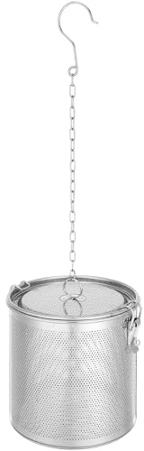 ULTECHNOVO Panier Séparateur en Acier Inoxydable 16 CM Passoire à Épices Treillis Métallique Panier Filtre pour Bouillon et Saumure Accessoire la Cuisine pour Préparation d'Assaisonnements