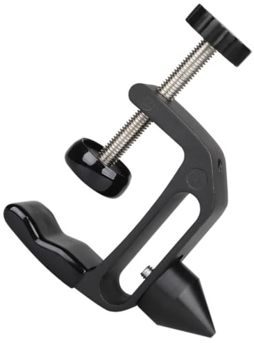 Amosfun Soporte de Almacenamiento de Abs y Metal para Instrumento de Viento Accesorio Práctico Negro Abrazadera Cónica para Molienda de Corcho en Escritorio de Fotografía