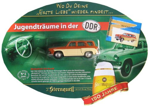 DDR-Pkw-Modell der Brauerei Sternquell Moskwitsch 423 Kombi / Gr. ca. 1:64