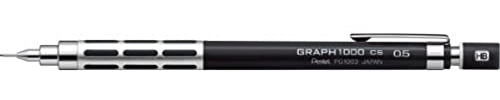 Pentel Druckbleistift GRAPH 1000 CS für Entwurf, 0,5 mm, schwarz (PG1005CS-A)