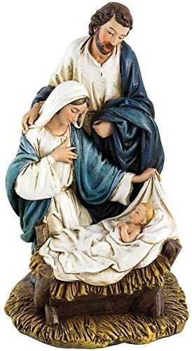 CB Gift Michael Adams Come Adore Him Nativity Musical Figurine, 7.5