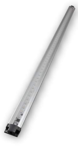 LED Licht Leisten Set 2 x 50 cm (á 5,5 W) | Unterbaulampe dimmbar 12 V | Küchen-Unterbauleuchte flach mit integrierter Point Touch Dimming Funktion | inklusive Netzadapter & Direktverbinder |