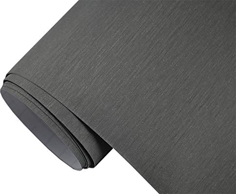 Neoxxim 9 €/m2 Premium – bilfolie – borstad aluminium titan 1 000 x 150 cm – bubbelfri lackfolie stretchig möbelfolie