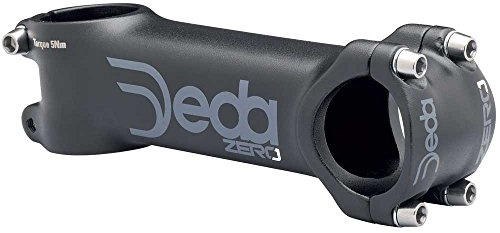 Deda Elementi Zero, Attacco Manubrio Unisex Adulto, Black On Black, 100 mm