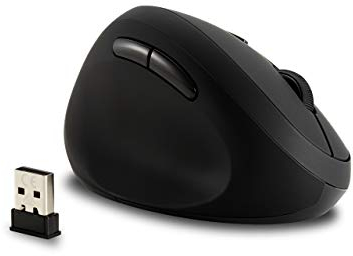 Kensington Pro Fit Left-Handed Ergo Wireless Mouse, Ergonomic Design Computer Mouse for Left Handed Users, 6 Button Control and USB Connectivity, Black - K79810WW