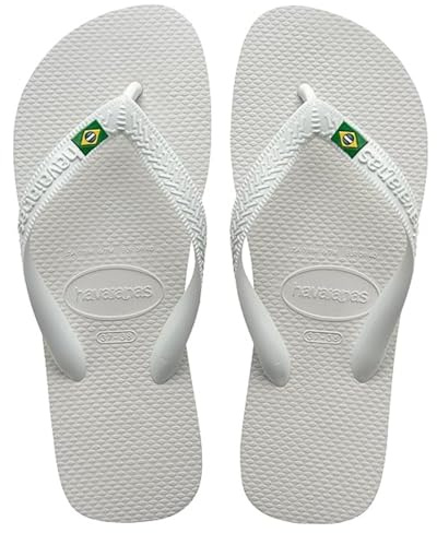 Havaianas - Top Brasil, Infradito Comode, Resistenti e Leggere con Suola Antiscivolo, Bandiera del Brasile sulle Strisce, Unisex Adulti