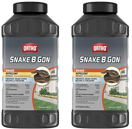 Ortho Snake B Gon1 Repellent Granules, Snake Repellent for Yard - No-Stink Formula, Covers Up to 1,440 sq. ft., 2 lbs. (2-pack)