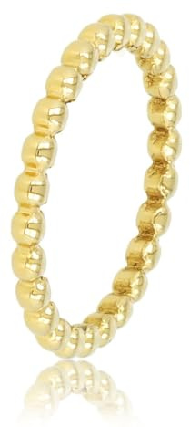 My Bendel Damenring Mit Perlen | Stylischer Ring Für Frauen | Bleibt Schön & Verfärbt Sich Nicht | Silber, Gold & Perlen | Mit Luxuriöser Schmuck Geschenkverpackung