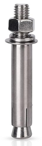 Expansionsbolzen, Ankerbolzen, Expansionsbolzen Außensechskantmutter aus Edelstahl 304, Expansionsbolzenhülsenanker M6 M8 M10 M12 M14 M16 M18 M20 (Größe: M12X70) (Größe: M12X100) (Größe: M12X100) ( Si